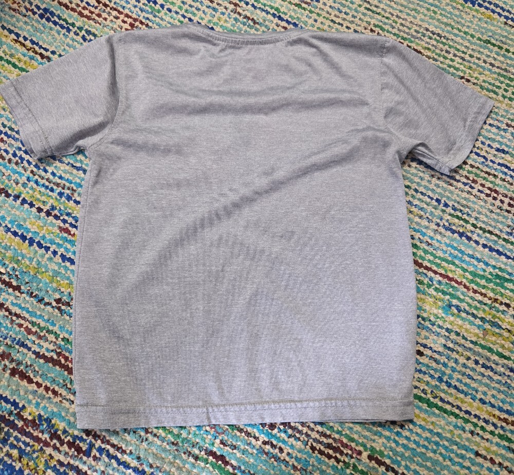 Kids Crewneck T-Shirt - Light Gray - Picture 2 of 2